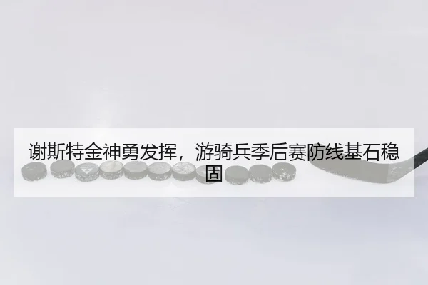 谢斯特金神勇发挥，游骑兵季后赛防线基石稳固